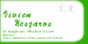 vivien meszaros business card