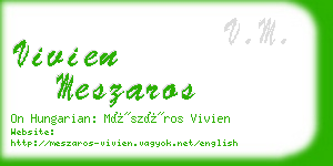 vivien meszaros business card